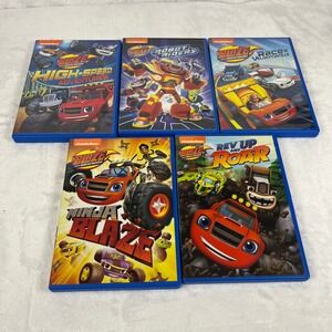 Blaze and the Monster Machines DVD Lot of 5 Nickelodeon Kids Robot Riders Ninja
